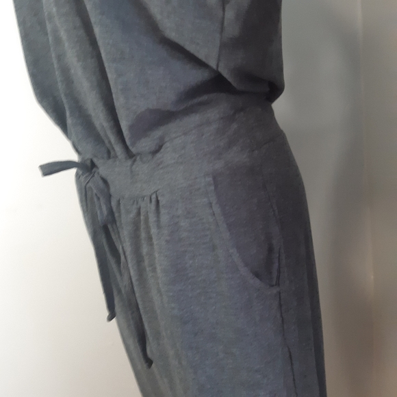 Freedom trail by kyodan super soft quality grey jumpsuit drawstring romper med - Picture 9 of 16